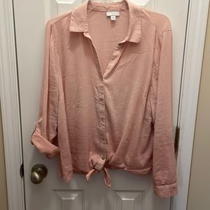 J. Jill Pink Ombré Top, Size L